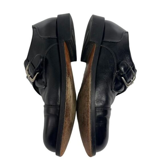 Casual Fridays Shoes Men\'s Size 11.5 M Black Leather Single Strap Monk Cap Toe main image 7